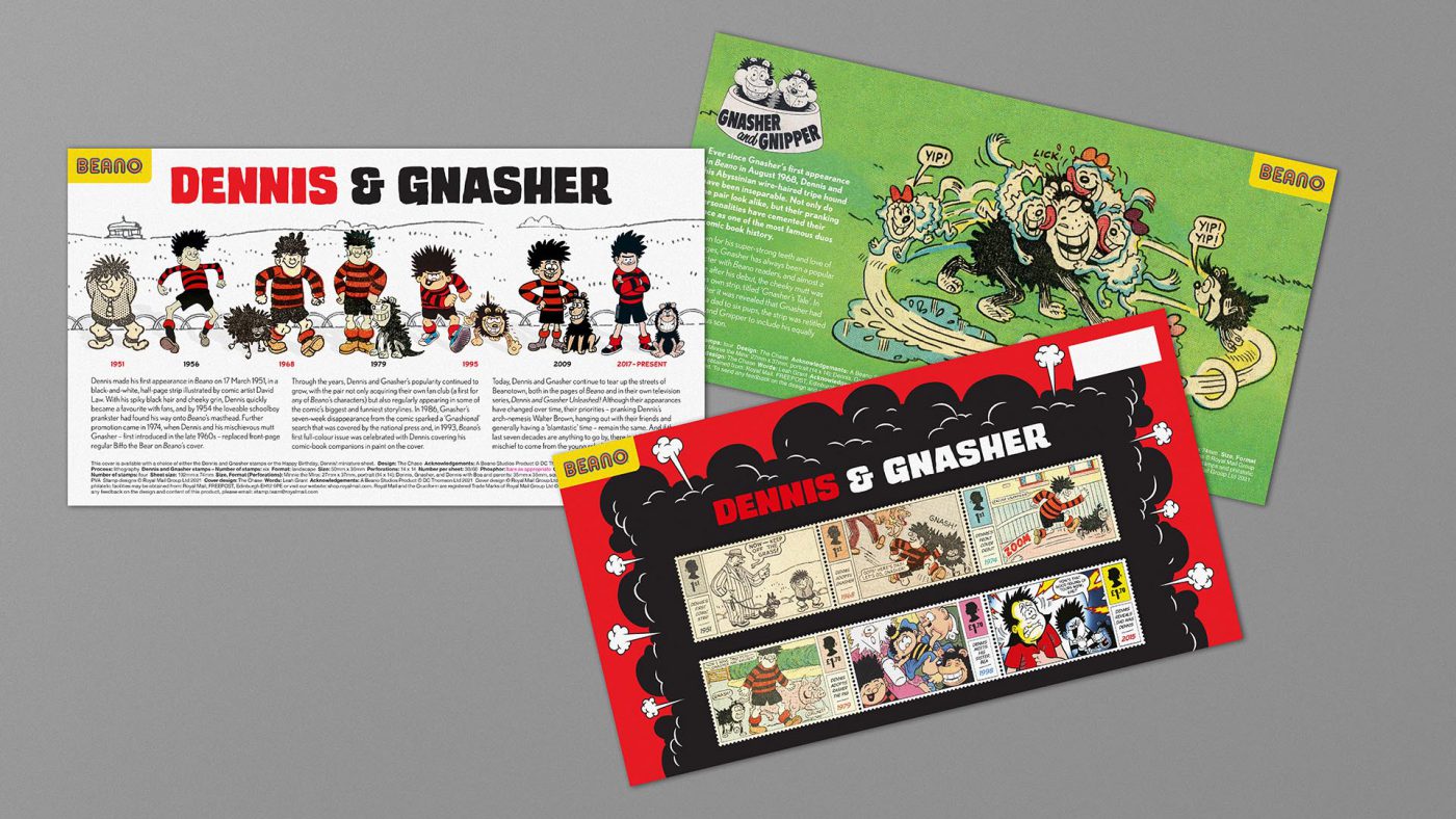 Dennis and Gnasher pack design
