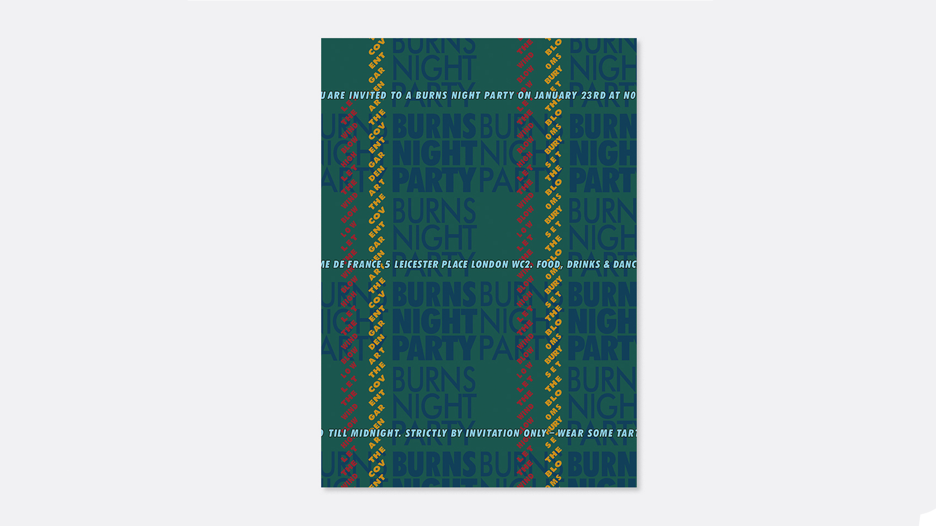 Burns Night Part Invitation