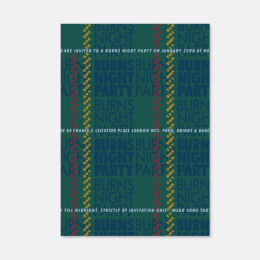 Burns Night Part Invitation